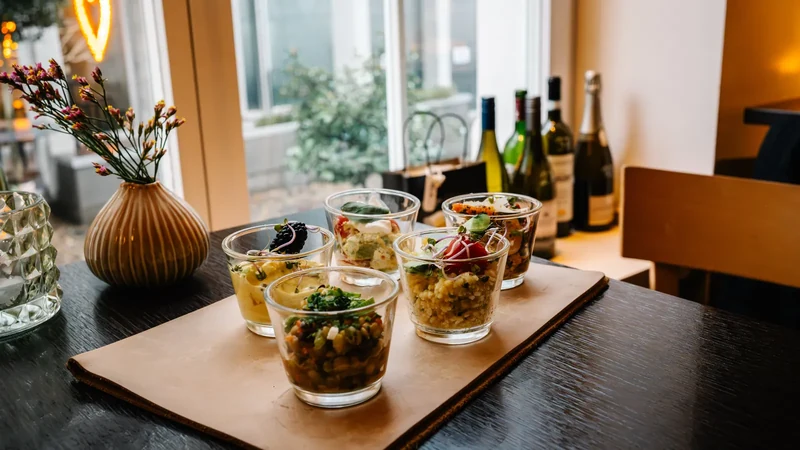 Salate im Glas, in wechselnder Auswahl